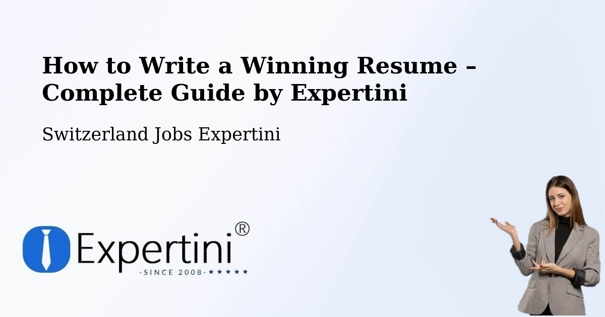 Resume Writing Guide for Job Seekers – Marsens - Marsens, Switzerland Jobs Expertini